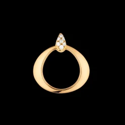 Anhänger, 18 K Gelbgold, Diamanten