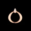 Anhänger, 18 K Rotgold, Diamanten