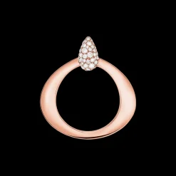 Anhänger, 18 K Rotgold, Diamanten
