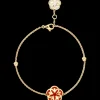 Armband, 18 K Gelbgold, Karneol, Perlmutt