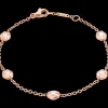 Armband, 18 K Rotgold, Diamanten