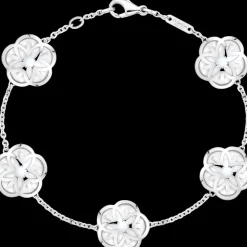 Armband, 18 K Weißgold, Perlmutt
