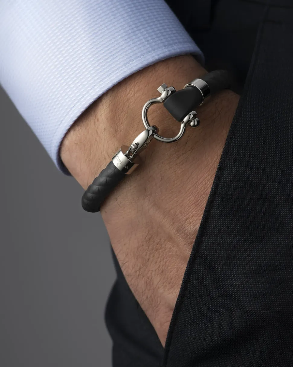 Armband, Kautschuk, Edelstahl