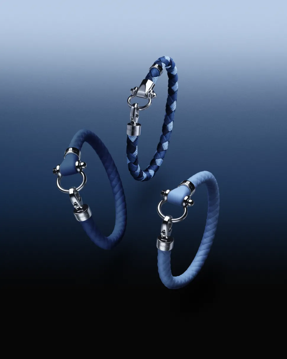 Armband, Kautschuk, Edelstahl