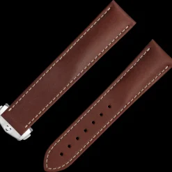 Braunes Lederarmband mit Faltschließe
