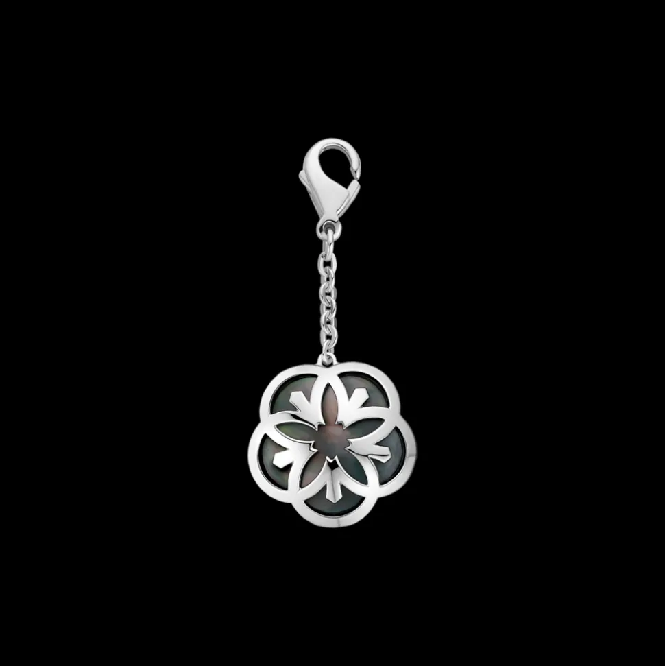 Charm, 18 K Weißgold, Tahiti‑Perlmutt