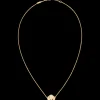 Collier, 18 K Gelbgold, Perlmutt