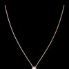 Collier, 18 K Rotgold, Diamanten