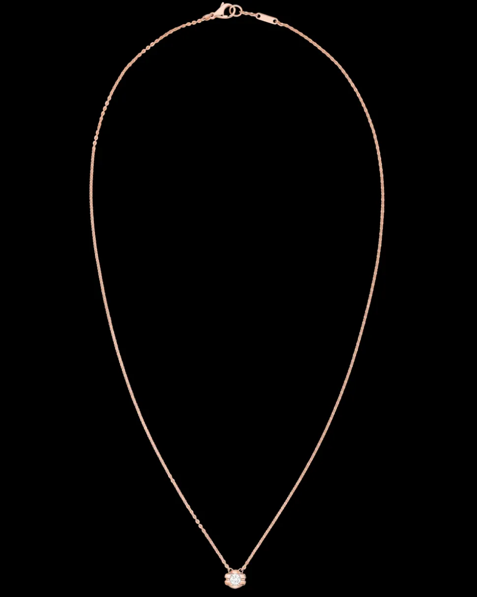 Collier, 18 K Rotgold, Diamanten