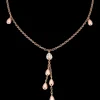 Collier, 18 K Rotgold, Diamanten