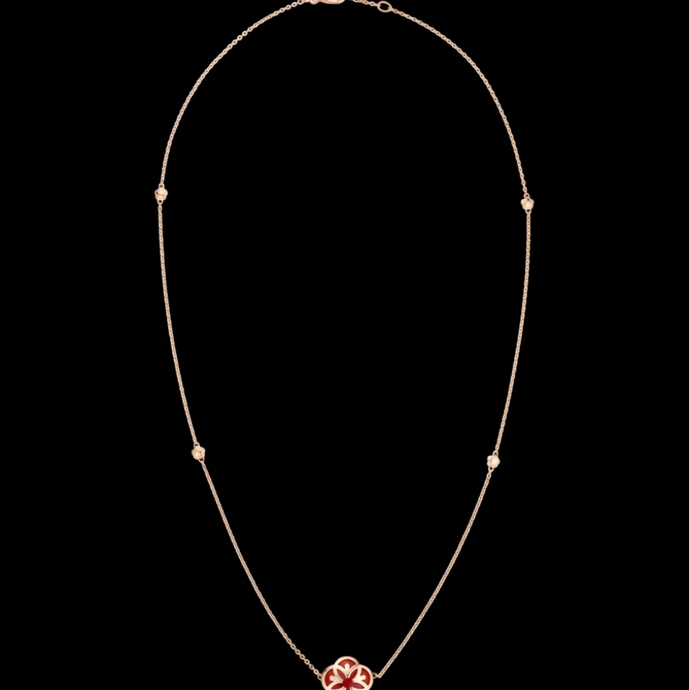 Collier, 18 K Rotgold, Karneol