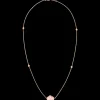 Collier, 18 K Rotgold, Opal