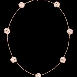 Collier, 18 K Rotgold, Perlmutt