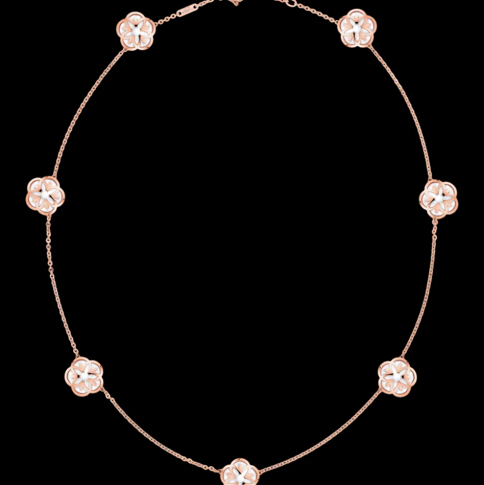 Collier, 18 K Rotgold, Perlmutt