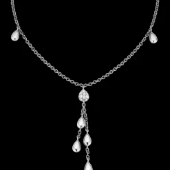Collier, 18 K Weißgold, Diamanten