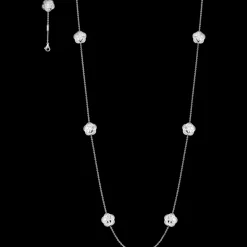 Collier, 18 K Weißgold, Perlmutt