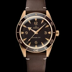 41 mm, Bronze Gold mit Lederarmband