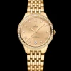 34 mm, Gelbgold mit Gelbgoldband