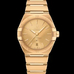 39 mm, Gelbgold mit Gelbgoldband