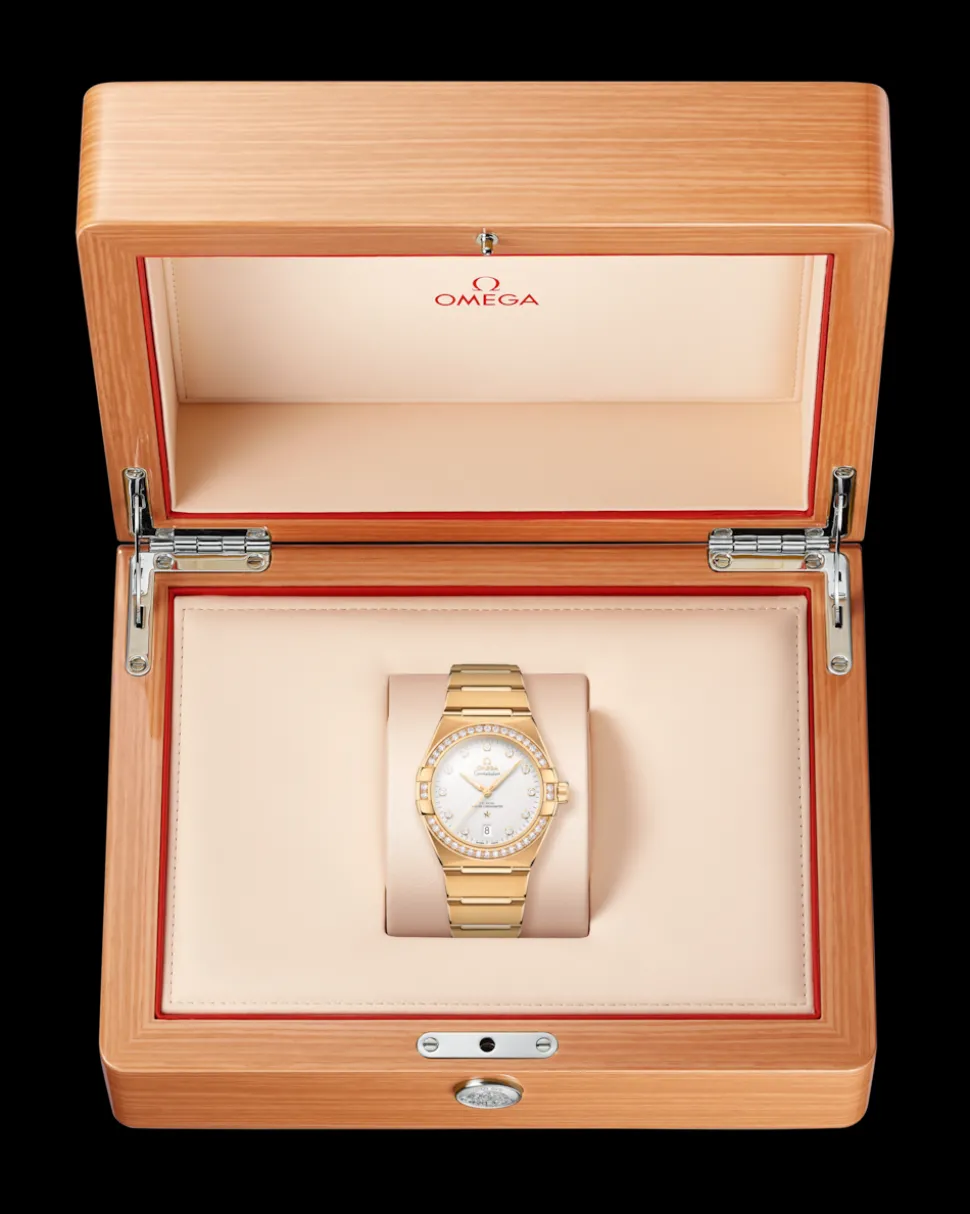 39 mm, Gelbgold mit Gelbgoldband