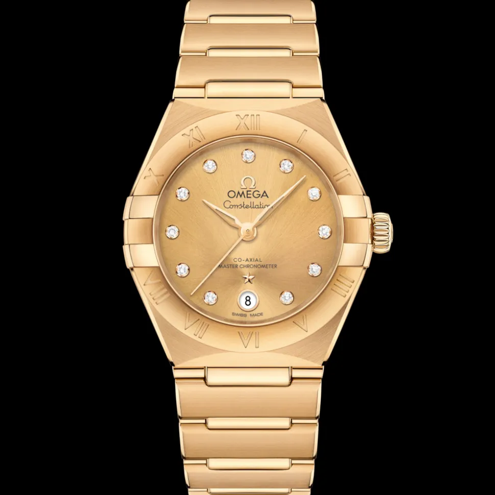 29 mm, Gelbgold mit Gelbgoldband