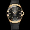 41 mm, Gelbgold mit Lederarmband