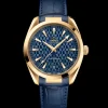 41 mm, Gelbgold mit Lederarmband