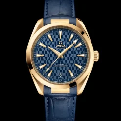 41 mm, Gelbgold mit Lederarmband