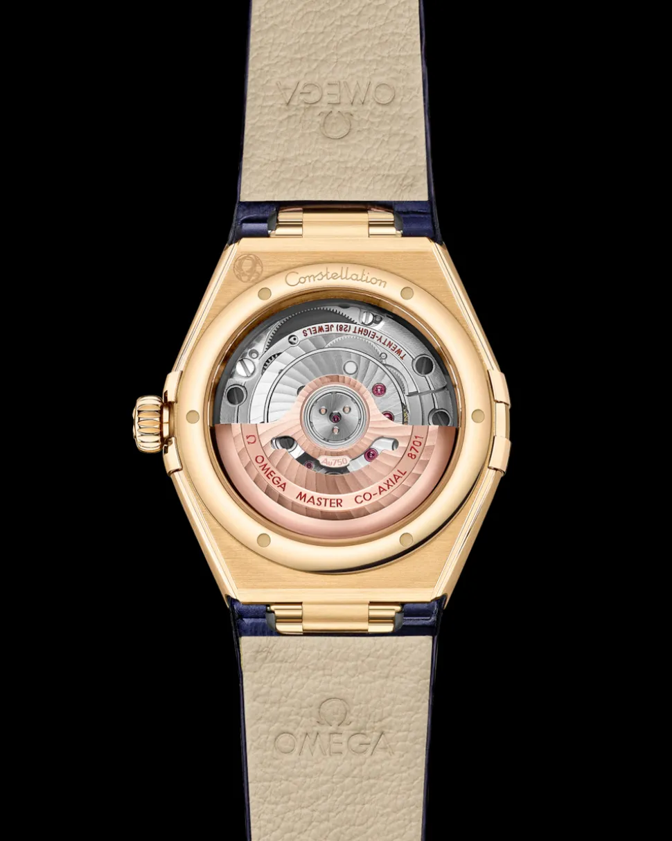29 mm, Gelbgold mit Lederarmband
