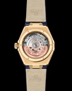 29 mm, Gelbgold mit Lederarmband