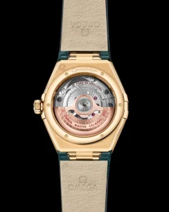 29 mm, Gelbgold mit Lederarmband