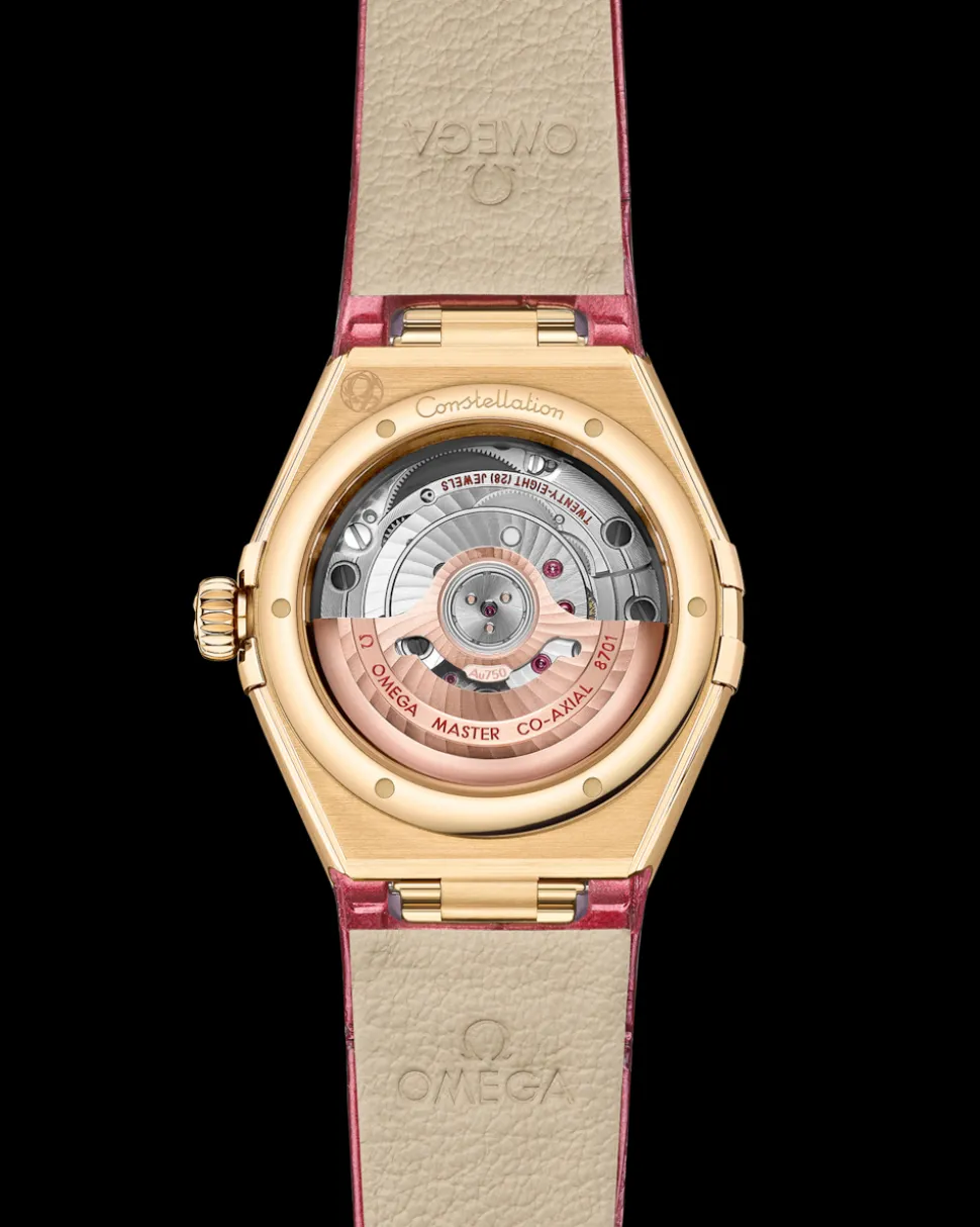 29 mm, Gelbgold mit Lederarmband