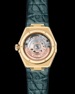 29 mm, Gelbgold mit Lederarmband