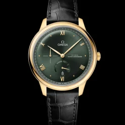41 mm, Gelbgold mit Lederarmband