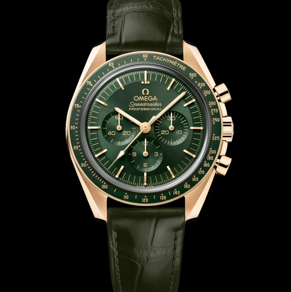 42 mm, Moonshine™‑Gold mit Lederarmband