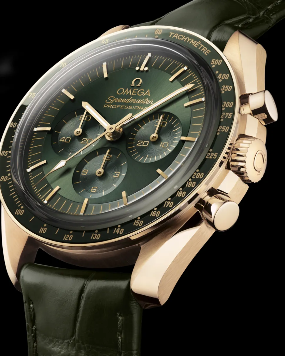42 mm, Moonshine™‑Gold mit Lederarmband