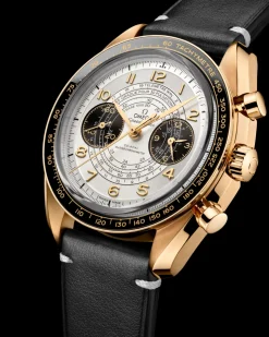 43 mm, Moonshine™‑Gold mit Lederarmband