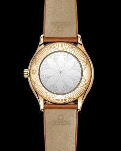 26 mm, Moonshine™‑Gold mit Lederarmband