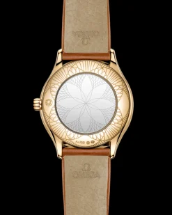 26 mm, Moonshine™‑Gold mit Lederarmband