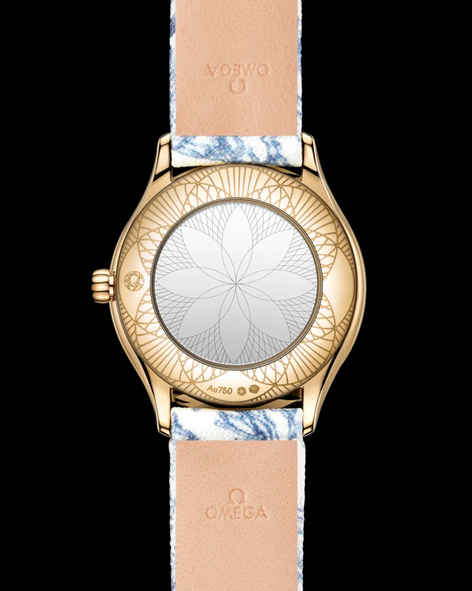26 mm, Moonshine™‑Gold mit „Toile de Jouy“