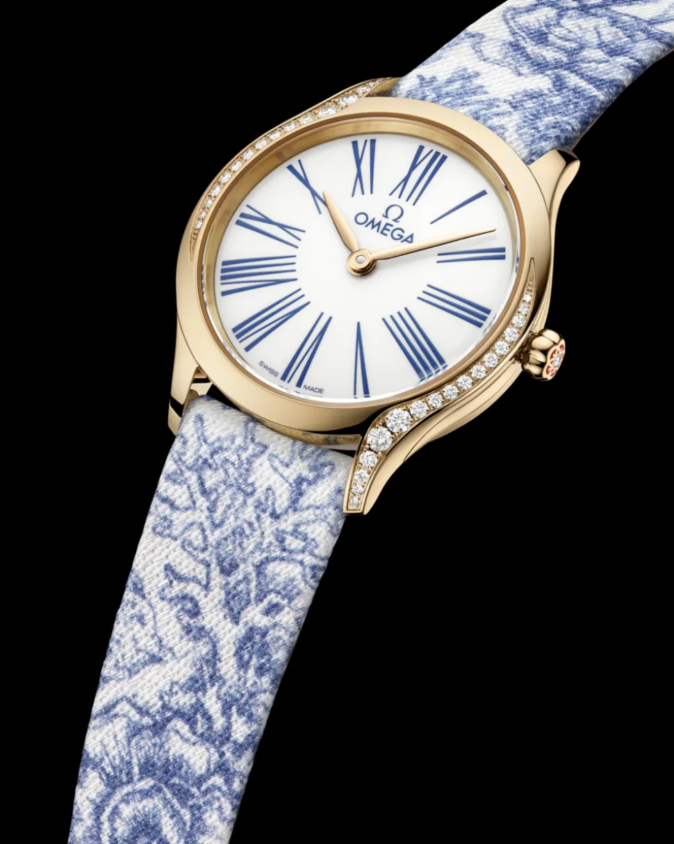 26 mm, Moonshine™‑Gold mit „Toile de Jouy“