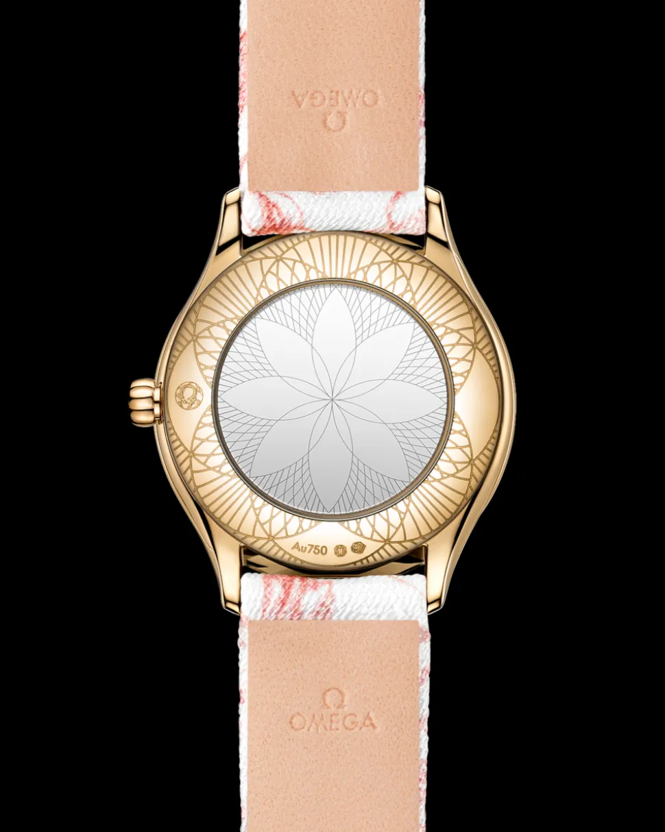 26 mm, Moonshine™‑Gold mit „Toile de Jouy“