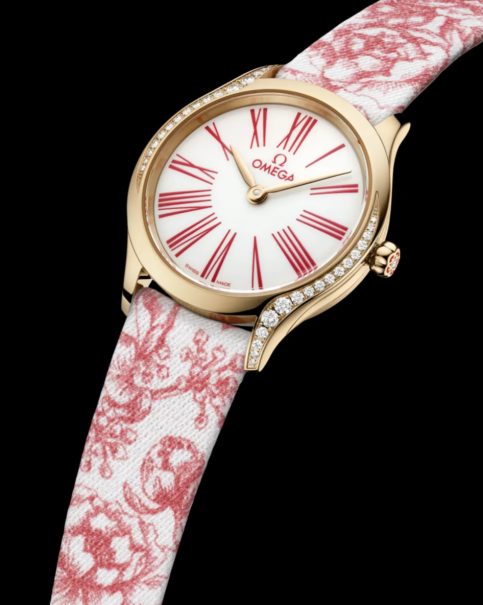 26 mm, Moonshine™‑Gold mit „Toile de Jouy“