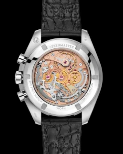 42 mm, Platin mit Lederarmband