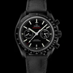 44,25 mm, Schwarze Keramik mit Beschichtetem Nylonarmband mit Faltschließe