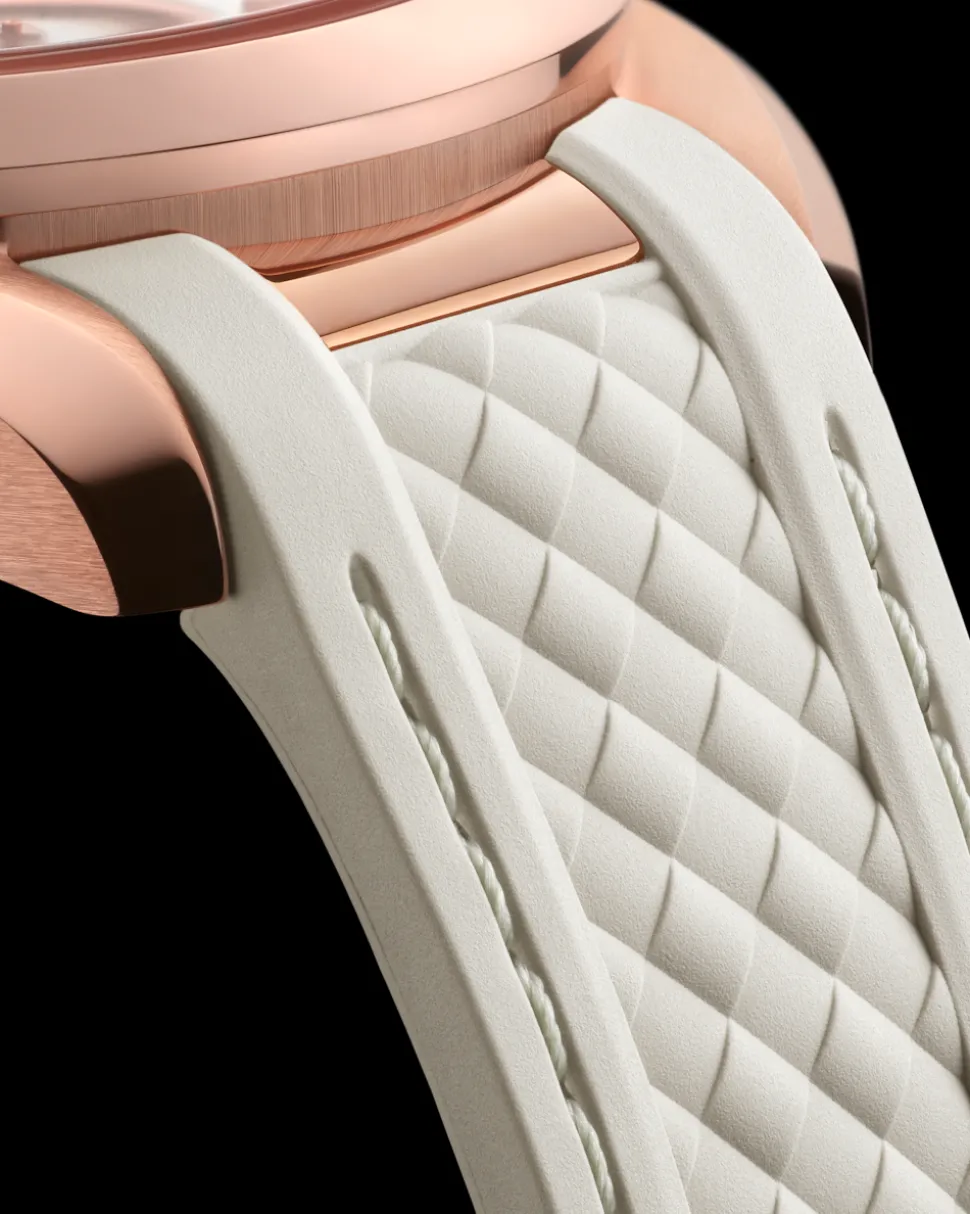 41 mm, Sedna™‑Gold mit Kautschukband