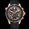 44 mm, Sedna™‑Gold mit Kautschukband