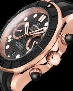 44 mm, Sedna™‑Gold mit Kautschukband