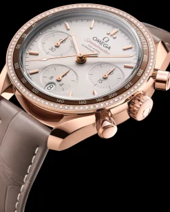 38 mm, Sedna™‑Gold mit Lederarmband