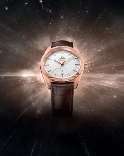 39 mm, Sedna™‑Gold mit Lederarmband